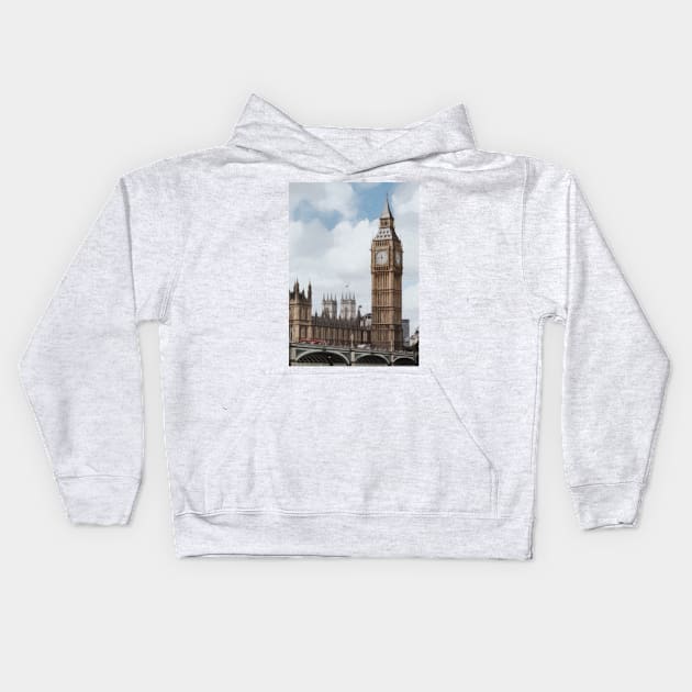 Big Ben Artwork Kids Hoodie by NikkiBear67